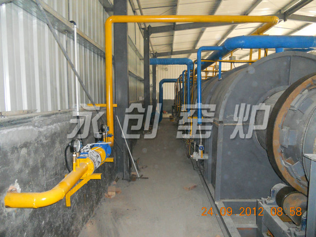 φ0.95×18m燃氣外加熱回轉(zhuǎn)窯（干燥劑顆粒）  